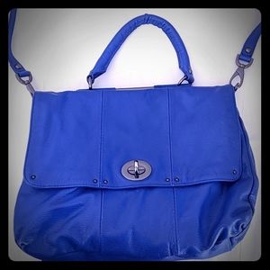 Kenneth Cole leather blue bag